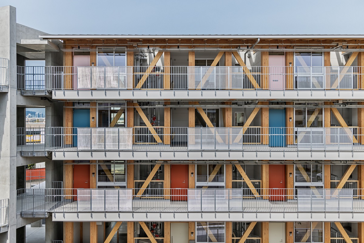 共用廊下側ファサード